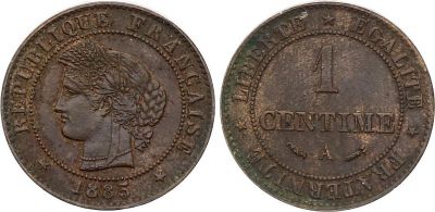 Coin France Centime Ceres Third Republic A