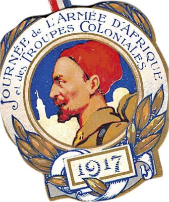 Guyane Française Médaille 1917 Journée de l Armée d Afrique et des