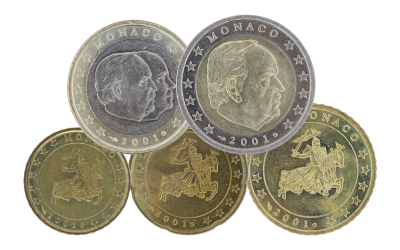 Coin Monaco Set Of Coins In Euros Rainier Iii