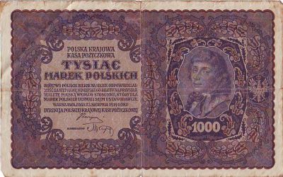 Billet Pologne 1000 Marek T Kosciuszko