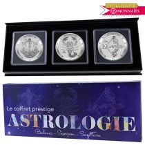 Set ASTROLOGY Libra - Scorpio - Sagittarius  - including 3 bullions 1 ounce - Emonnaies Exclusive .