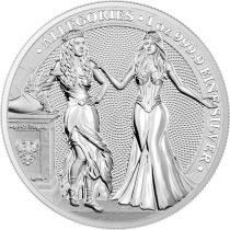 1 ONCE BULLION ARGENT ITALIA & GERMANIA 2020 - LES GRANDES FIGURES ALLÉGORIQUES