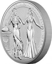 1 ONCE BULLION ARGENT ITALIA & GERMANIA 2020 - LES GRANDES FIGURES ALLÉGORIQUES