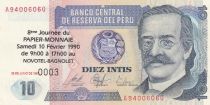 10 intiz - 8th Paper Money Day Bagnolet - 1990