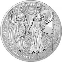 10 ONCES BULLION ARGENT GERMANIA & COLUMBIA 2019 - LES GRANDES FIGURES ALLÉGORIQUES