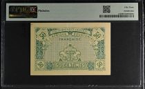 AEF 50 Centimes - Gouvernement Général de l\'Afrique Equatorial Francaise  - 1917 - Série 3465820 - PMG 53