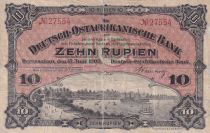 Afrique de l\'Est Allemande 10 Rupien Port de Dar El Salam - 1905 - 27554