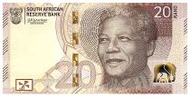 Afrique du Sud 20 Rand - Nelson Mandela - Eléphants, anneaux - 2023 - Lettre B