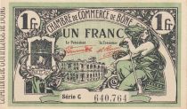 Algeria 1 Franc - Chambre de commerce of Bône - 05-01-1921 - Serial C