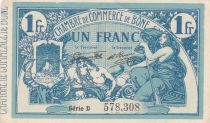 Algeria 1 Franc - Chambre de commerce of Bône - 08-03-1920 - Serial D