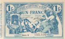 Algeria 1 Franc - Chambre de commerce of Bône - 18-05-1915 - Serial B