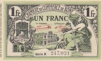 Algeria 1 Franc - Chambre de commerce of Bône - 23-09-1921 - Serial N