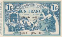 Algeria 1 Franc - Chambre de commerce of Bône - 28-05-1918 - Serial A