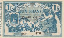 Algeria 1 Franc - Chambre de commerce of Bône - 30-07-1919 - Serial C