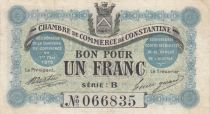 Algeria 1 Franc - Chambre de commerce of Constantine - 01-05-1915 - Serial B