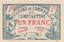 Algeria 1 Franc - Chambre de commerce of Constantine - 28-06-1921 - Serial A.28