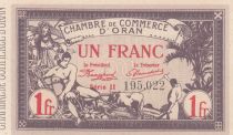 Algeria 1 Franc - Chambre de commerce of Oran - 04-02-1920 - Serial II