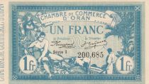 Algeria 1 Franc - Chambre de commerce of Oran - 10-11-1915 - Serial I