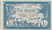 Algeria 1 Franc - Chambre de commerce of Oran - 10-11-1918 - Serial I