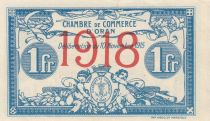 Algeria 1 Franc - Chambre de commerce of Oran - 10-11-1918 - Serial I