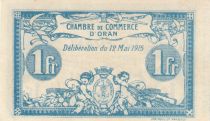 Algeria 1 Franc - Chambre de commerce of Oran - 12-05-1915 - Serial E