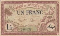 Algeria 1 Franc - Chambre de commerce of Oran - 14-02-1923 - Serial 290.638