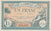 Algeria 1 Franc - Chambre de commerce of Oran - 25- 03-1921 - Serial 502.490