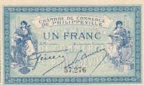 Algeria 1 Franc - Chambre de commerce of Philippeville - 10-11-1914 - Serial 57.276