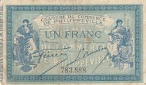 Algeria 1 Franc - Chambre de commerce of Philippeville - 10-11-1914 - Serial 783.888