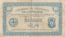 Algeria 1 Franc - Chambre de commerce of Philippeville - 10-11-1914 - Serial 783.888