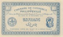 Algeria 1 Franc - Chambre de commerce of Philippeville - 10-11-1914 - Serial A 00.250