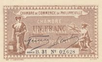 Algeria 1 Franc - Chambre de commerce of Philippeville - 29-12-1917 - Serial B.31