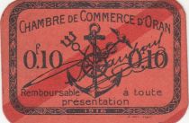 Algeria 10 Cents - Chambre de commerce of Oran - 1916