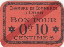 Algeria 10 Cents - Chambre de commerce of Oran - 1916