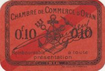 Algeria 10 Cents - Chambre de commerce of Oran - 1916