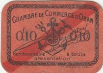 Algeria 10 Cents - Chambre de commerce of Oran - 1918