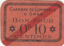 Algeria 10 Cents - Chambre de commerce of Oran - 1918