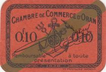 Algeria 10 Cents - Chambre de commerce of Oran - 1920