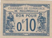 Algeria 10 Cents - Chambre de commerce of Philippeville - 07-10-1915 - Serial 270.873