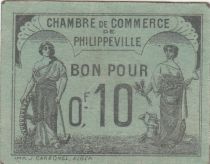 Algeria 10 Cents - Chambre de commerce of Philippeville - 15-11-1919 - Serial H