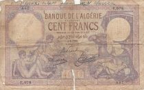 Algeria 100 Francs - Chamelier and children - 04-06-1929 - Serial F.978