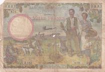 Algeria 1000 Francs - French colonial family - 04-09-1946 - Serial Z.132