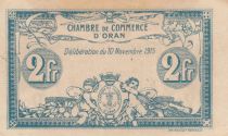 Algeria 2 Francs - Chambre de commerce of Oran - 10-11-1915 - Serial III