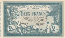 Algeria 2 Francs - Chambre de commerce of Oran - 1918 - Serial I