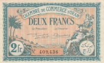 Algeria 2 Francs - Chambre de commerce of Oran - 25-03-1921 - Serial 409.436