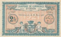 Algeria 2 Francs - Chambre de commerce of Oran - 25-03-1921 - Serial 409.436