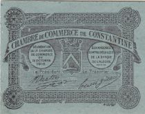 Algeria 5 Cents - Chambre de commerce of Constantine - 12-10-1915