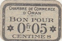 Algeria 5 Cents - Chambre de commerce of Oran - 1916