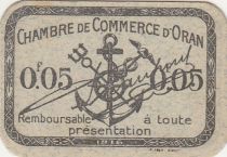 Algeria 5 Cents - Chambre de commerce of Oran - 1916