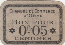 Algeria 5 Cents - Chambre de commerce of Oran - 1916